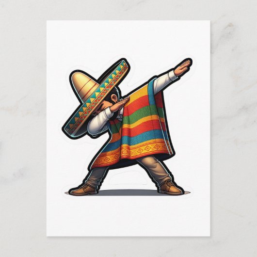 Cinco de Mayo Man Postkarte (Vorderseite)