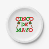Cinco De Mayo Maracas Pappteller (Vorderseite)