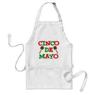 Cinco De Mayo Maracas Red Green Letters Schürze