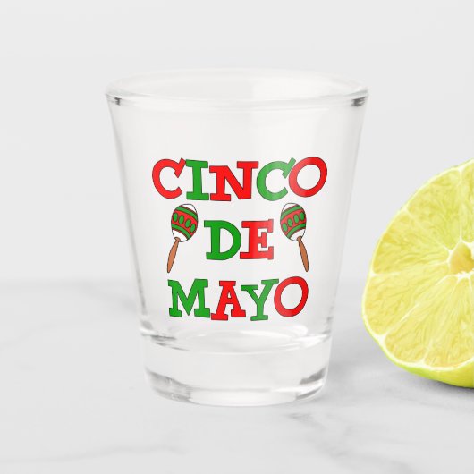 Cinco De Mayo Maracas Schnapsglas (Vorderseite)