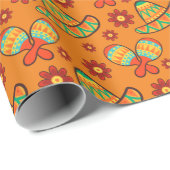 Cinco de Mayo Maracas' Sombreros Geschenkpapier (Rolleneckpunkt)