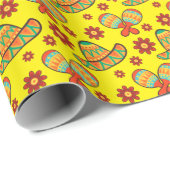 Cinco de Mayo Maracas' Sombreros Geschenkpapier (Rolleneckpunkt)
