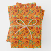 Cinco de Mayo Maracas' Sombreros Geschenkpapier Set (Beispiel)