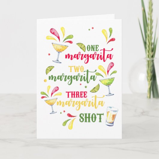 Cinco de Mayo Margarita Card Karte (Vorderseite)