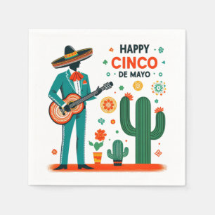 Cinco de mayo mariachi - mexikanischer Stolz Serviette