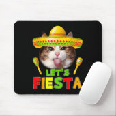 Cinco De Mayo Meow Lasse Fiesta Mexican Cactus Nie Mousepad (Mit Mouse)