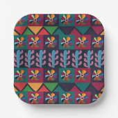 Cinco De Mayo Mexican Art Pattern Party Pappteller (Vorderseite)