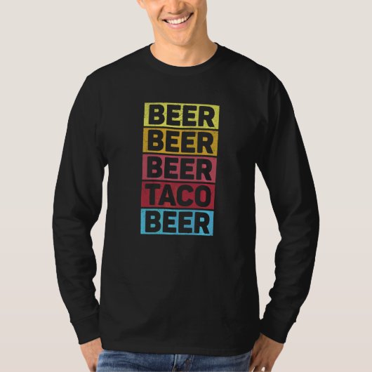 Cinco De Mayo Mexican Beer Taco Beer T-Shirt (Vorderseite)