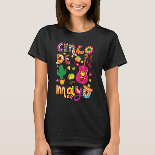 Cinco De Mayo Mexican Fiesta 5 De Mayo 2 T-Shirt (Vorderseite)