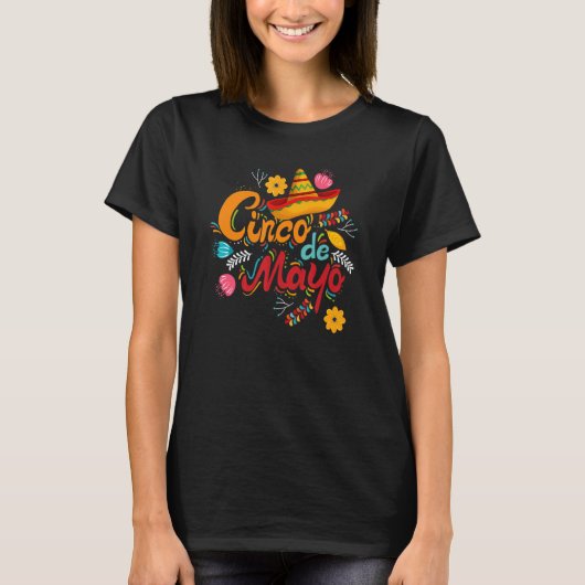 Cinco De Mayo Mexican Fiesta 5 De Mayo T-Shirt (Vorderseite)