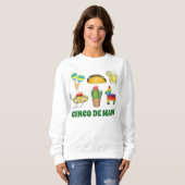 Cinco de Mayo Mexican Fiesta Cactus Pinata Sweatshirt (Vorne ganz)