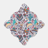 Cinco De Mayo Mexican Fiesta Nahtloses Muster Geschenkschachtel (Ungefaltet)