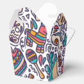 Cinco De Mayo Mexican Fiesta Nahtloses Muster Geschenkschachtel (Geöffnet)