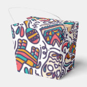 Cinco De Mayo Mexican Fiesta Nahtloses Muster Geschenkschachtel (Rückseite)