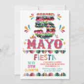 Cinco de Mayo Mexican Fiesta Paper Picado Einladung (Vorderseite)
