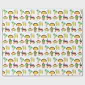 Cinco de Mayo Mexican Fiesta Party Celebration Geschenkpapier (Flach)