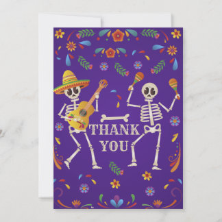 Cinco de Mayo Mexican Fiesta Skull Vielen Dank Einladung