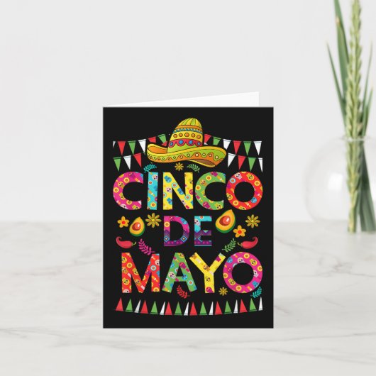 Cinco de Mayo Mexican Fiesta Squad 5 de Mayo Karte (Vorderseite)