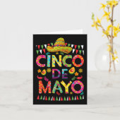 Cinco de Mayo Mexican Fiesta Squad 5 de Mayo Karte (Gelbe Blume)