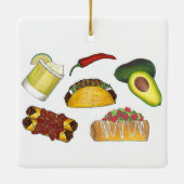 Cinco de Mayo Mexican Fiesta Taco Piñata Sombrero Keramikornament (Rückseite)