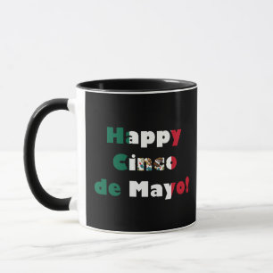 Cinco de Mayo Mexican Flag Design Tasse