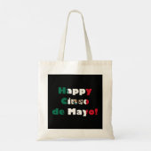 Cinco de Mayo Mexican Flag Design Tragetasche (Rückseite)
