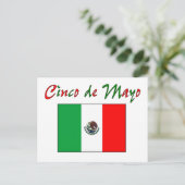 Cinco de Mayo Mexican Flag Shirt & Geschenke Postkarte (Stehend Vorderseite)