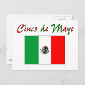 Cinco de Mayo Mexican Flag Shirt & Geschenke Postkarte (Vorne/Hinten)