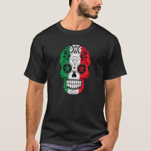 Cinco De Mayo Mexican Flag Skull T-Shirt