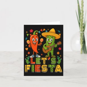 Cinco De Mayo Mexican Guitar Cactus Chili Lasse Fi Karte