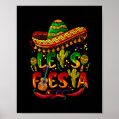 Cinco De Mayo Mexican Guitar Cactus Lasse Fiesta Poster (Vorne)