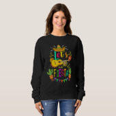 Cinco De Mayo Mexican Guitar Cactus Sweatshirt (Vorne ganz)