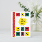 Cinco de mayo Mexican inspiriert farbenfrohe Postk Postkarte (Stehend Vorderseite)
