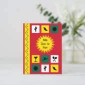 Cinco de Mayo mexican inspiriert Postcard Postkarte (Stehend Vorderseite)