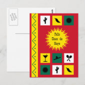 Cinco de Mayo mexican inspiriert Postcard Postkarte (Vorne/Hinten)