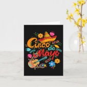Cinco De Mayo Mexican Karte (Gelbe Blume)