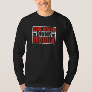 Cinco De Mayo Mexican Rett Water Drink Tequila T-Shirt