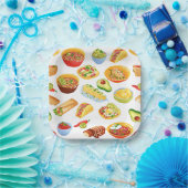 cinco de mayo mexico burrito taco tamale pappteller (Party)