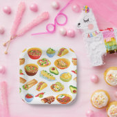 cinco de mayo mexico burrito taco tamale pappteller (Party)