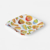 cinco de mayo mexico burrito taco tamale pappteller (Gewinkelt)