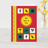 Cinco de Mayo Mexikanisch-inspiriert Karte (Gelbe Blume)