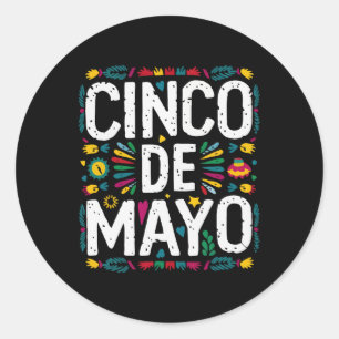 Cinco De Mayo Mexikanische Fiesta 5 De Mayo 3 Runder Aufkleber