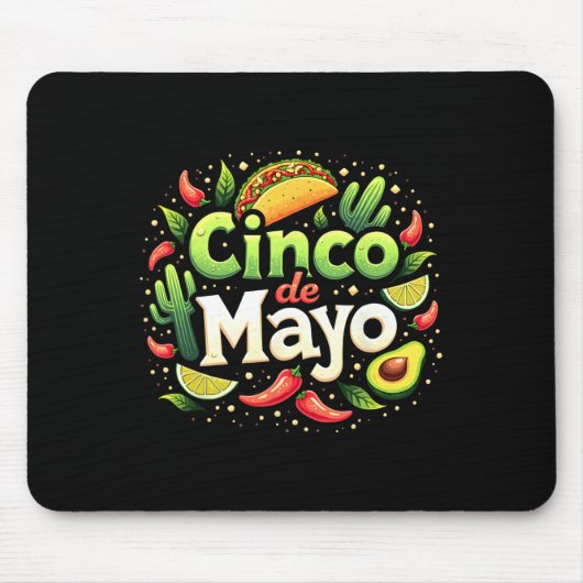 Cinco De Mayo Mexikanische Fiesta 5 De Mayo Squad Mousepad (Vorne)