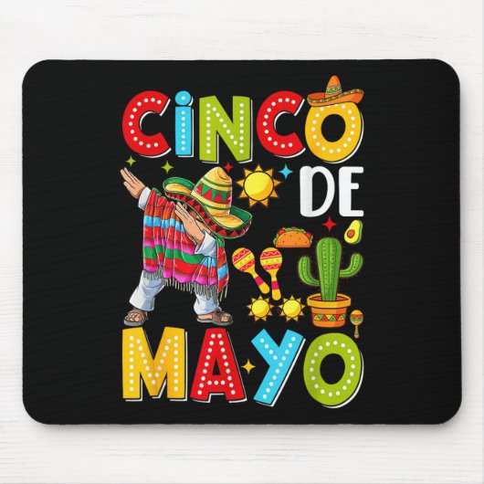 Cinco De Mayo Mexikanische Fiesta-Mannschaft 5 De Mousepad (Vorne)
