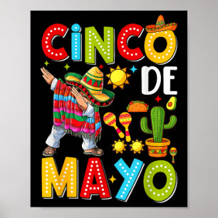 Cinco De Mayo Mexikanische Fiesta-Mannschaft 5 De Poster