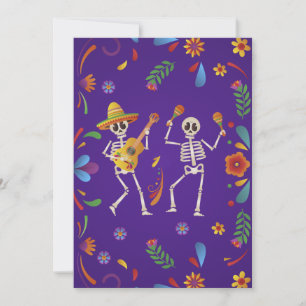 Cinco de Mayo Mexikanische Fiesta Totenkopf Danke Einladung
