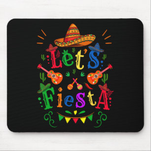 Cinco De Mayo Mexikanische Gitarre Kaktus Lass uns Mousepad