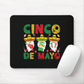 Cinco De Mayo Mexikanische Gnome Fiesta 5 De Mayo Mousepad (Mit Mouse)