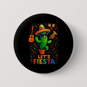 Cinco de Mayo mexikanische Kaktus-Party lustig las Button