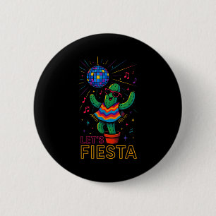 Cinco de Mayo mexikanische Kaktus-Party lustig las Button
